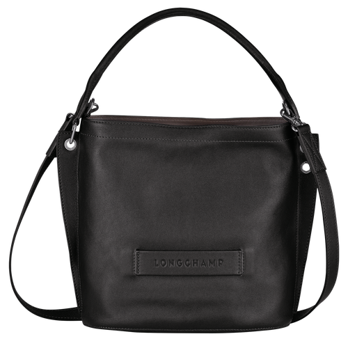 Longchamp 3D Bőr Crossbody Táska Női Fekete | 28547ZCOA