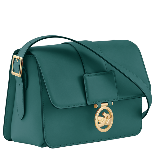 Longchamp Box-Trot M Bőr Crossbody Táska Női Zöld | 59182GPUQ