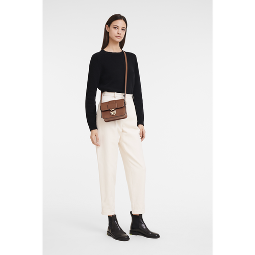 Longchamp Box-Trot S Bőr Crossbody Táska Női Barna | 58419CHJE