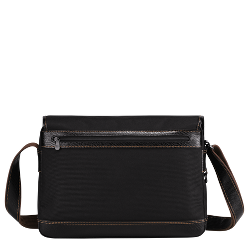 Longchamp Boxford Vászon Crossbody Táska Férfi Fekete | 81069QAIX