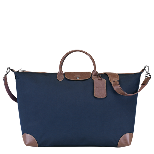 Longchamp Boxford XL Vászon Utazótáskák Férfi Kék | 20569TIYQ