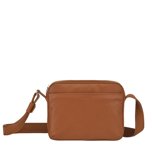 Longchamp Le Foulonné Bőr Crossbody Táska Férfi Barna | 20195VJER