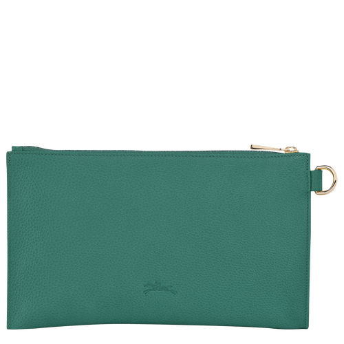 Longchamp Le Foulonné Bőr Pouches Férfi Zöld | 06934TXLZ