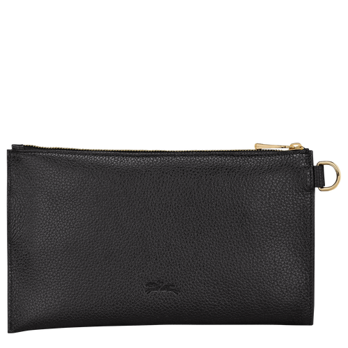 Longchamp Le Foulonné Bőr Pouches Férfi Fekete | 40236VASM