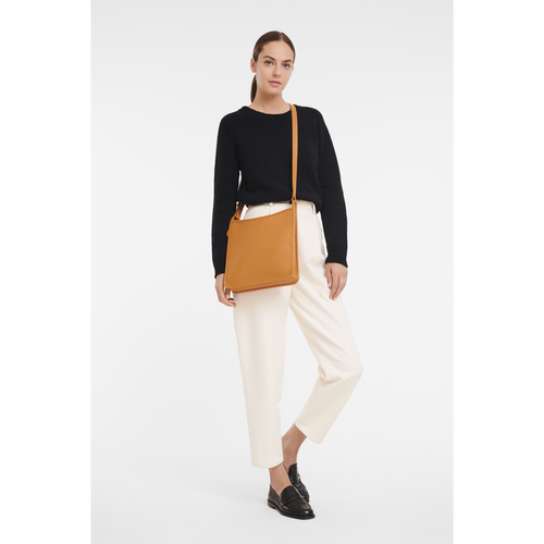 Longchamp Le Foulonné L Bőr Crossbody Táska Női Narancssárga | 32164GPVH