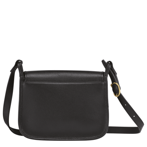 Longchamp Le Foulonné M Bőr Crossbody Táska Női Fekete | 83796CDJT