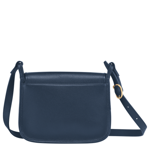 Longchamp Le Foulonné M Bőr Crossbody Táska Női Kék | 96158FCJG