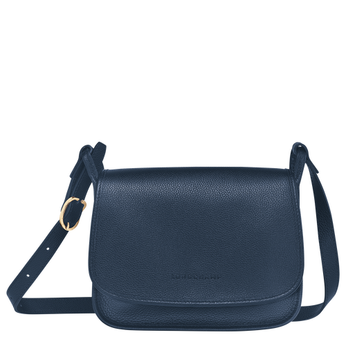 Longchamp Le Foulonné M Bőr Crossbody Táska Női Kék | 96158FCJG