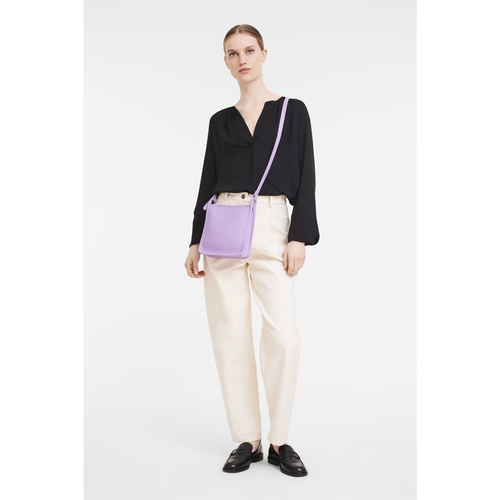 Longchamp Le Foulonné S Bőr Crossbody Táska Női Lila | 25189HZCS