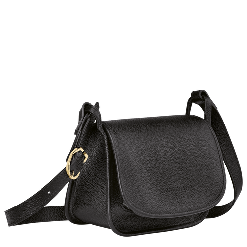 Longchamp Le Foulonné S Bőr Crossbody Táska Női Fekete | 34670WXUZ