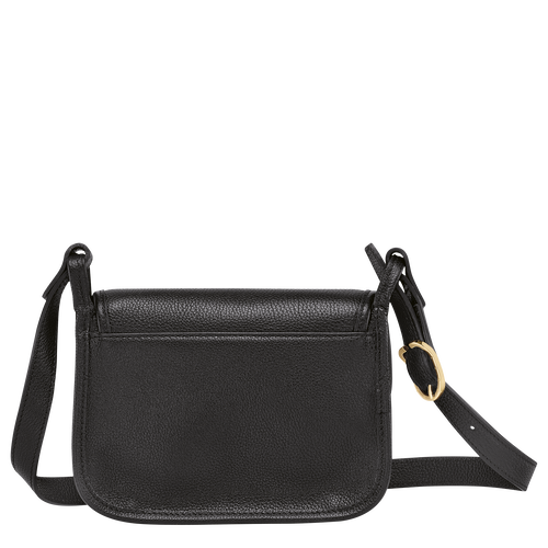 Longchamp Le Foulonné S Bőr Crossbody Táska Női Fekete | 34670WXUZ