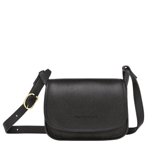 Longchamp Le Foulonné S Bőr Crossbody Táska Női Fekete | 34670WXUZ