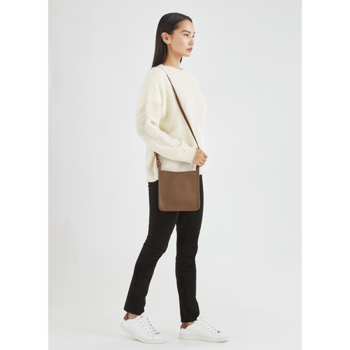 Longchamp Le Foulonné S Bőr Crossbody Táska Női Barna | 46580KJPV