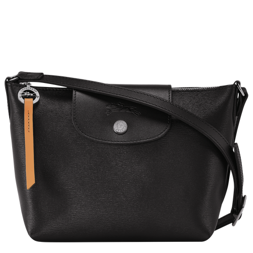 Longchamp Le Pliage City Vászon Crossbody Táska Női Fekete | 42783YBMZ