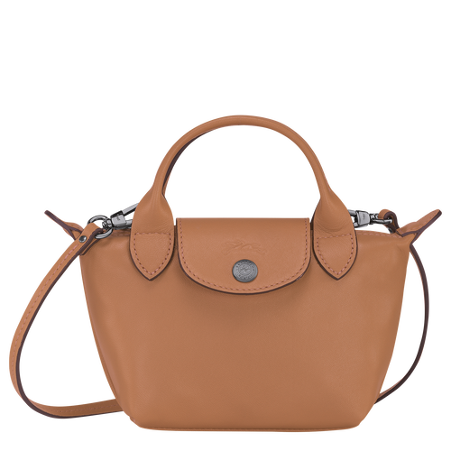 Longchamp Le Pliage Cuir Bőr Crossbody Táska Női Bézs | 54762ESBK