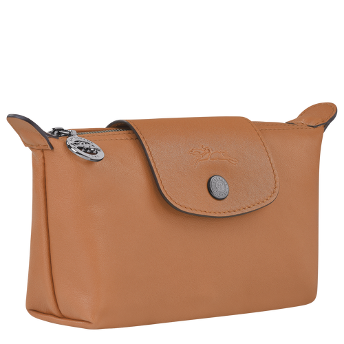 Longchamp Le Pliage Cuir Bőr Pouches Női Bézs | 58392PFOK