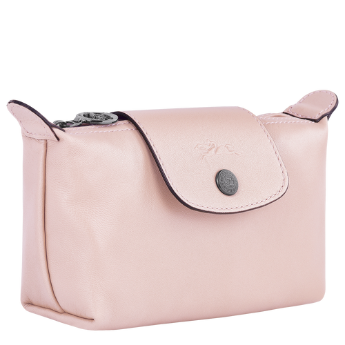 Longchamp Le Pliage Cuir Bőr Pouches Női Rózsaszín | 81247GFXU