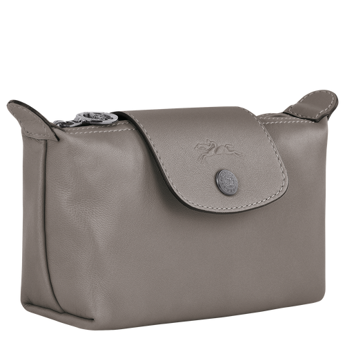 Longchamp Le Pliage Cuir Bőr Pouches Női Szürke | 98476WPYE