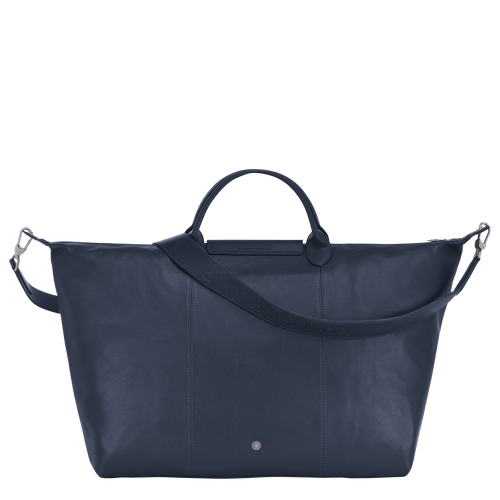 Longchamp Le Pliage Cuir L Bőr Utazótáskák Férfi Kék | 19437JXSL