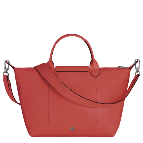 Longchamp Le Pliage Cuir M Bőr Kézitáska Férfi Narancssárga | 43179ZRGM