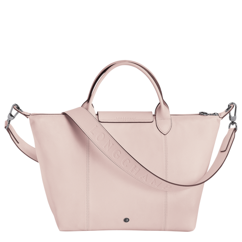 Longchamp Le Pliage Cuir M Bőr Kézitáska Férfi Rózsaszín | 47398ZBLR