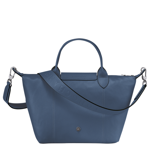 Longchamp Le Pliage Cuir S Bőr Kézitáska Női Kék | 96038DXUA