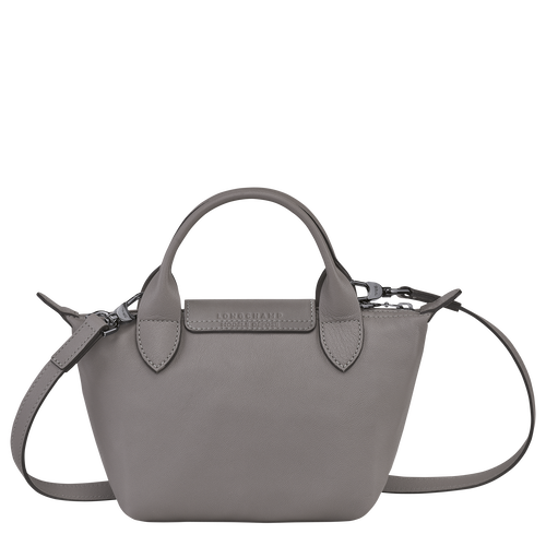 Longchamp Le Pliage Cuir XS Bőr Kézitáska Női Szürke | 37960MRNU