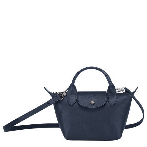 Longchamp Le Pliage Cuir XS Bőr Mini Táska Női Kék | 27043ZJDE