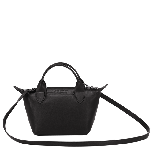 Longchamp Le Pliage Cuir XS Bőr Mini Táska Női Fekete | 92564EQFP