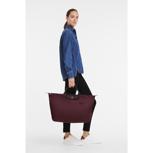 Longchamp Le Pliage Green L Vászon, Recycled canvas Utazótáskák Női Piros | 03476IFCA