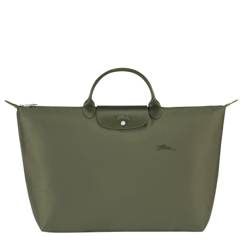 Longchamp Le Pliage Green L Vászon, Recycled canvas Utazótáskák Női Zöld | 30875RATL