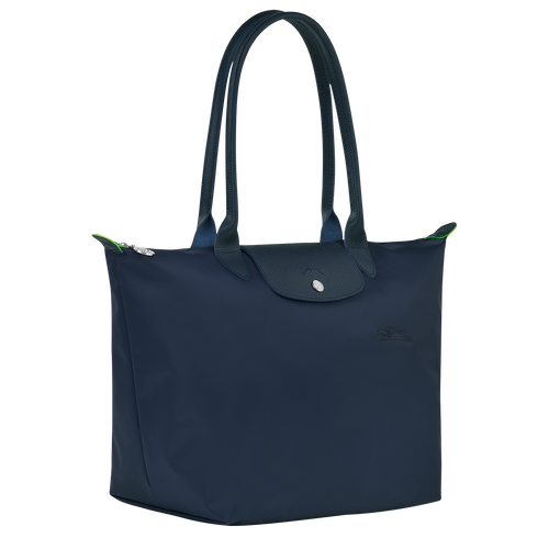 Longchamp Le Pliage Green L Vászon, Recycled canvas Válltáskák Női Kék | 47016ZCDQ