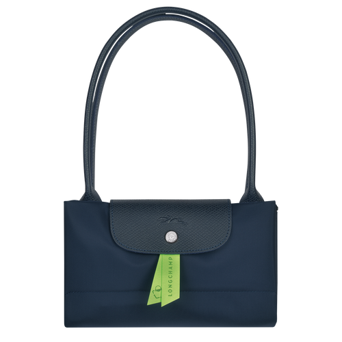 Longchamp Le Pliage Green L Vászon, Recycled canvas Válltáskák Női Kék | 47016ZCDQ