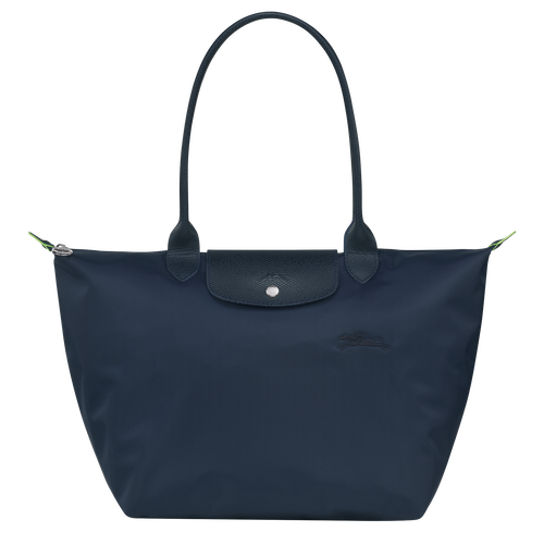 Longchamp Le Pliage Green L Vászon, Recycled canvas Válltáskák Női Kék | 47016ZCDQ