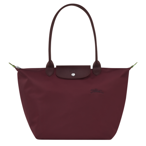 Longchamp Le Pliage Green L Vászon, Recycled canvas Válltáskák Női Piros | 56407ORLQ