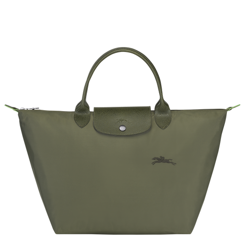 Longchamp Le Pliage Green M Vászon, Recycled canvas Kézitáska Női Zöld | 05986ZFLA