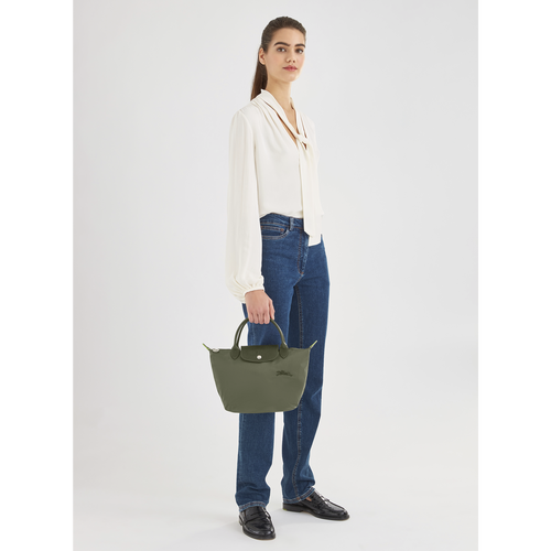 Longchamp Le Pliage Green S Vászon, Recycled canvas Kézitáska Női Zöld | 45213BAXP