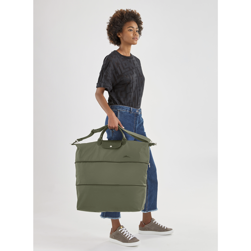 Longchamp Le Pliage Green Vászon, Recycled canvas Utazótáskák Férfi Fekete | 25846BAHL