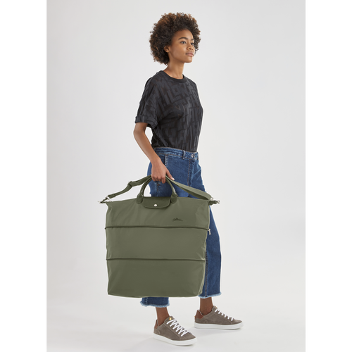 Longchamp Le Pliage Green Vászon, Recycled canvas Utazótáskák Női Fekete | 34608HXJL