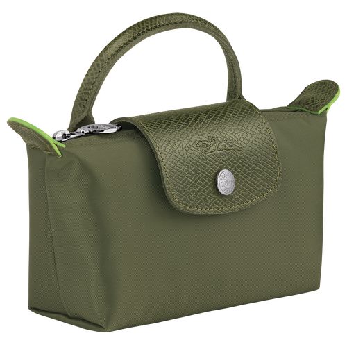 Longchamp Le Pliage Green Vászon, Recycled canvas Pouches Női Zöld | 49061JEQL