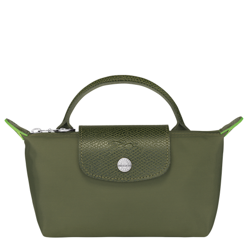 Longchamp Le Pliage Green Vászon, Recycled canvas Pouches Női Zöld | 49061JEQL