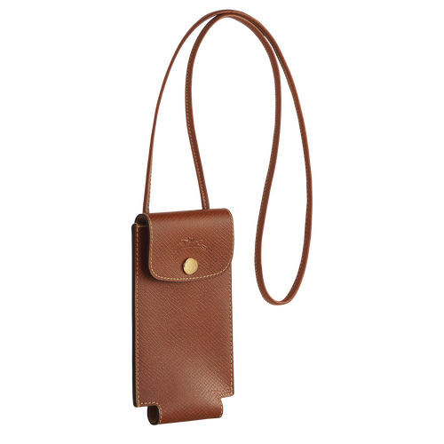 Longchamp Le Pliage Original Bőr Telefontok Női Barna | 19378HPTZ