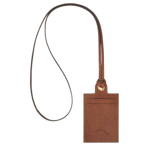 Longchamp Le Pliage Original Bőr with necklace Kártyatartó Női Barna | 21086DYRE