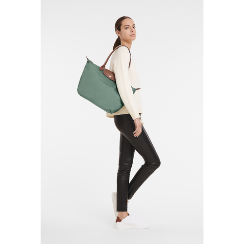 Longchamp Le Pliage Original L Vászon, Recycled canvas Válltáskák Női Zöld | 25693EFMD