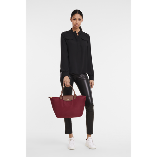 Longchamp Le Pliage Original M Vászon, Recycled canvas Kézitáska Női Piros | 71380JTIS