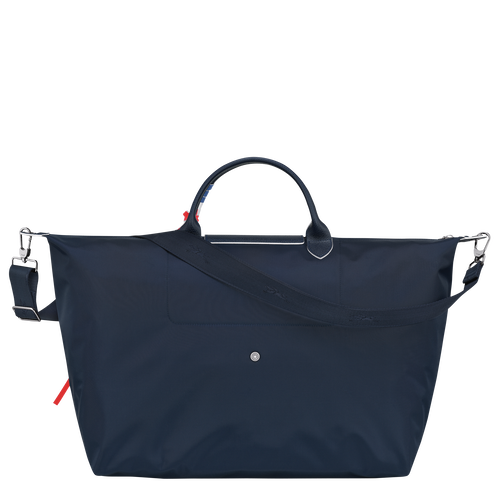 Longchamp Le Pliage Très Paris L Vászon, Recycled canvas Utazótáskák Férfi Kék | 76954MBNS