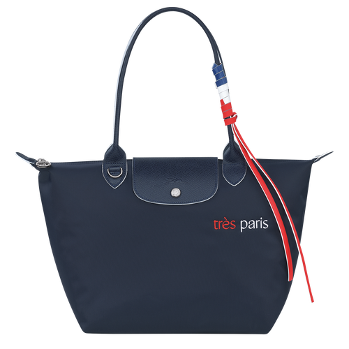 Longchamp Le Pliage Très Paris S Vászon, Recycled canvas Válltáskák Női Kék | 27314CLKY