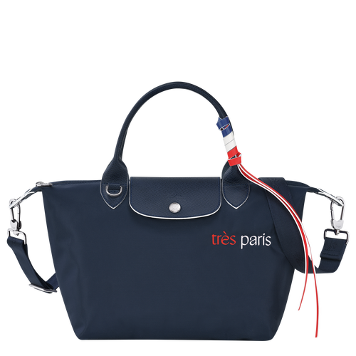 Longchamp Le Pliage Très Paris S Vászon, Recycled canvas Kézitáska Női Kék | 46217NBRJ