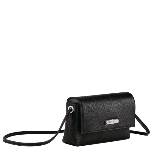 Longchamp Roseau Essential Bőr Pouches Női Fekete | 52167VMES