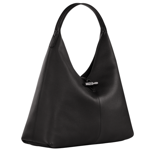 Longchamp Roseau Essential XL Bőr Válltáskák Női Fekete | 37169WRST